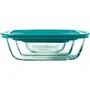 Pyrex Cook & Store Juego de 3 Platos con Tapa de Vidrio Rectangular - 0,4/1,1/2,5 L