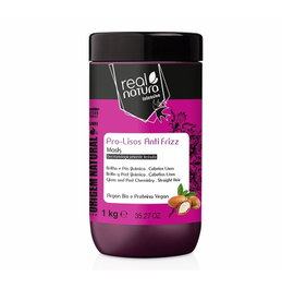 Real Natura Máscara Sem Sal Pro-Lisos Anti Frizz Argan 1kg