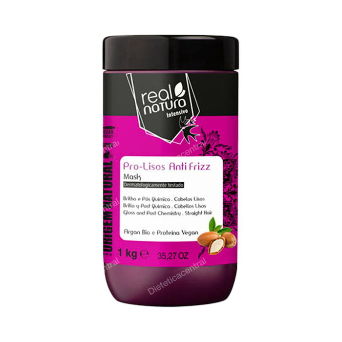 Real Natura Máscara Pro-Lisos Anti Frizz Argán 1kg