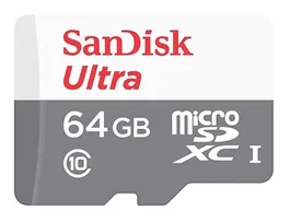 SanDisk SDSQUNR-064G-GN3MN Memoria Flash 64 GB MicroSDXC Clase 10 U1 Gris Blanco