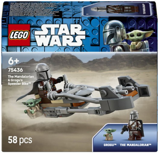 LEGO Star Wars Moto Speeder del Mandaloriano y Grogu 75436