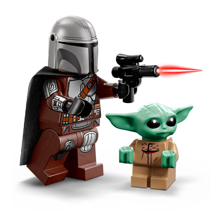 LEGO 75436 Star Wars Mandaloriano y Grogu Moto Speeder, Set de Construcción de 58 Piezas