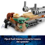 LEGO 75436 Star Wars Mandaloriano y Grogu Moto Speeder, Set de Construcción de 58 Piezas