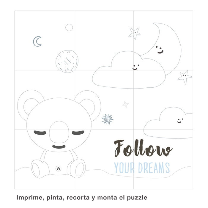 GSC Evolution Luz de noche infantil LED Koala RGB + luz día Blanco