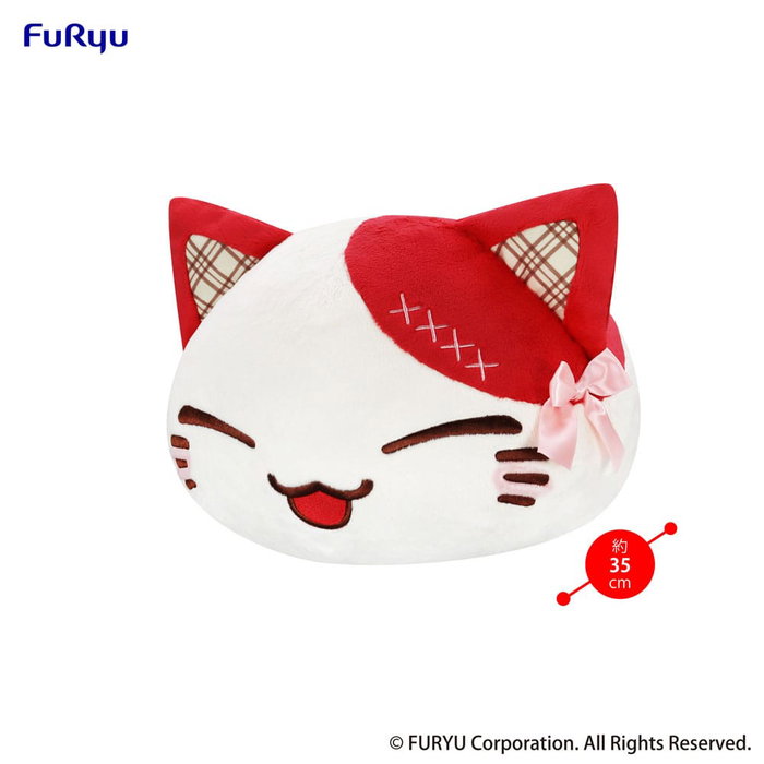 Nemuneko Cat Peluche Sweet Big Plush Red 35 cm Nemuneko Cat Peluche Sweet Big Plush Red 35 cm