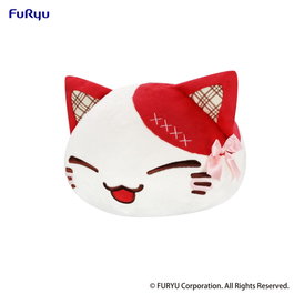 Nemuneko Cat Peluche Sweet Big Plush Red 35 cm