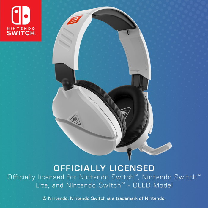 Turtle Beach Recon 70 Blanco para Nintendo Switch