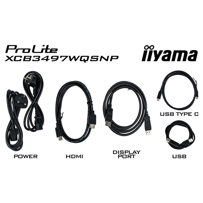 iiyama ProLite XCB3497WQSNP-B1 Monitor Curvo 34 inch UWQHD 120Hz Black