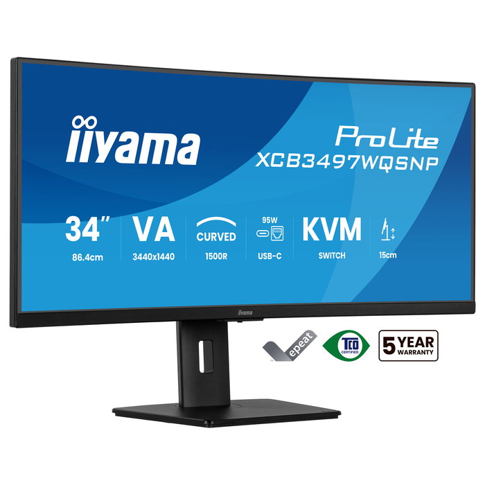 iiyama ProLite XCB3497WQSNP-B1 34'' UWQHD iiyama ProLite XCB3497WQSNP-B1 34'' UWQHD