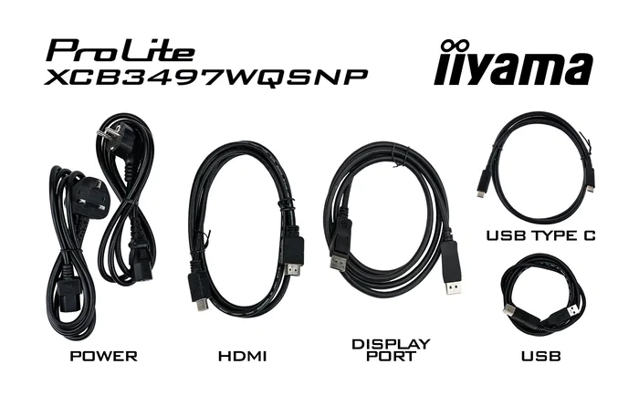 iiyama ProLite XCB3497WQSNP-B1 Monitor Curvo 34 Ultrrawide Quad HD VA 120Hz Black iiyama ProLite XCB3497WQSNP-B1 Monitor Curvo 34 Ultrrawide Quad HD VA 120Hz Black