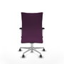 PIQUERAS Y CRESPO Silla Albacete Confidente Morado con Mecanismo Sincro y Base de Aluminio