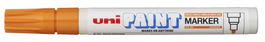 Uni-Ball Marcador Permanente Paint Marker PX-20, Naranja, Punta de Bala 2.2-2.8mm, Resistente a Luz, Agua y Temperatura