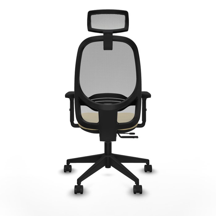 PIQUERAS Y CRESPO Silla de oficina Cilanco con mecanismo Sincro/Traslack, Crema y Gris PIQUERAS Y CRESPO Silla de oficina Cilanco con mecanismo Sincro/Traslack, Crema y Gris