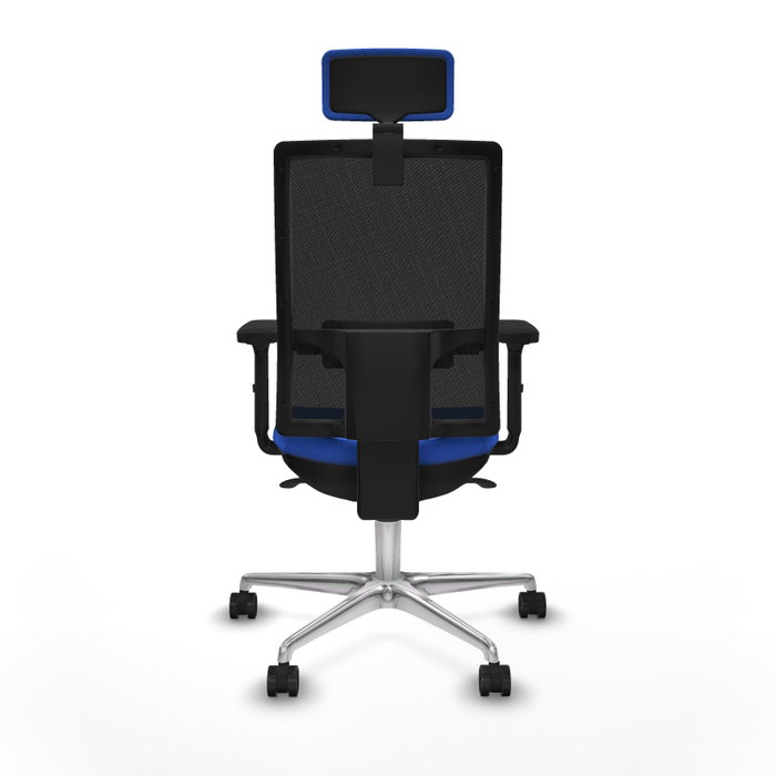 PIQUERAS Y CRESPO Silla de oficina Horna con mecanismo Sincro, Azul y Negro