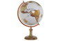 DKD Home Decor Globo Terráqueo PVC y Mango Marrón