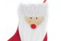 DKD Home Decor Decoración Colgante Navidad Tradicional, Calcetín de Fieltro, Rojo y Blanco, 1 x 16 x 20 cm (12 Unidades)
