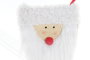DKD Home Decor Decoración Colgante Navidad Tradicional, Calcetín de Fieltro, Rojo y Blanco, 1 x 16 x 20 cm (12 Unidades)