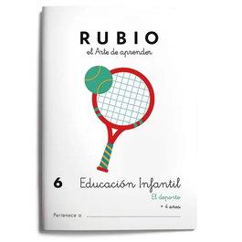 Rubio Cuaderno Educación Infantil Nº 6 - El Deporte (+4 años)