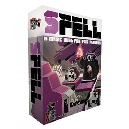 Perroloko Juego de Mesa SPELL | Duelo Mágico Estratégico para +8 Años | PEGI 8 | Juego Familiar Competitivo y Rápido con Cartas, Tablero y Meeples