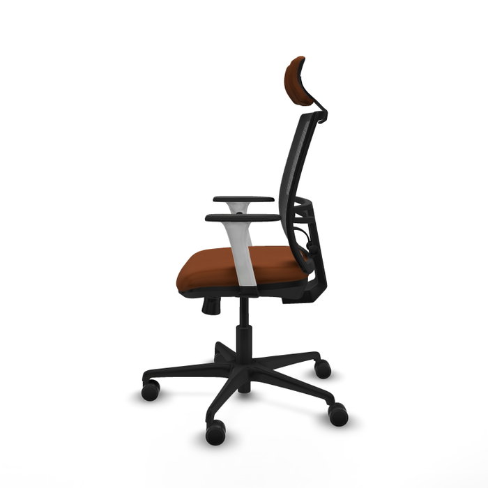 PIQUERAS Y CRESPO Silla de oficina Yunquera con mecanismo Sincro/Traslack, Marrón y Negro PIQUERAS Y CRESPO Silla de oficina Yunquera con mecanismo Sincro/Traslack, Marrón y Negro