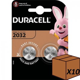 Duracell Pack 10 paquetes de baterías de litio CR2032, 2 piezas por blister