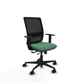 PIQUERAS Y CRESPO Silla de oficina Haches Verde esmeralda y Negro