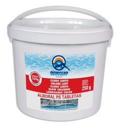 QUIMICAMP Cloro Alboral PS Lento 20 Tabletas 250 g