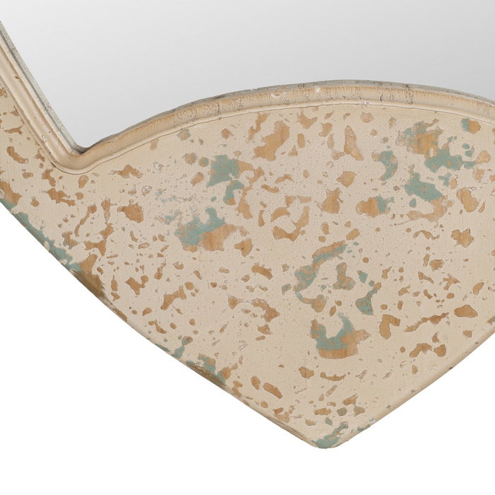 Espejo Pez Blanco Rozado Madera 36 X 2 X 64 cm