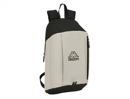 Safta Mochila safta mini con cremallera vertical Kappa grey 390x220x100 mm