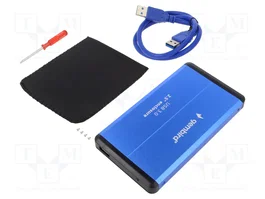 GEMBIRD Carcasa de disco 2,5 Pulgadas USB 3.0 Aluminio Azul