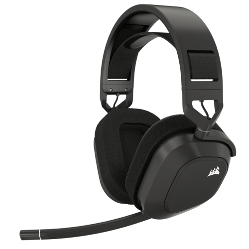 Corsair Auriculares HS80 MAX Wireless Negro CA-9011295-EU Inalámbricos Multiplataforma Bluetooth y 2.4 GHz para PC Mac PS5 PS4 Móvil Sonido Alta Fidelidad