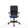 PIQUERAS Y CRESPO Silla de oficina Zulema con mecanismo Sincro/Traslack Azul marino y Negro