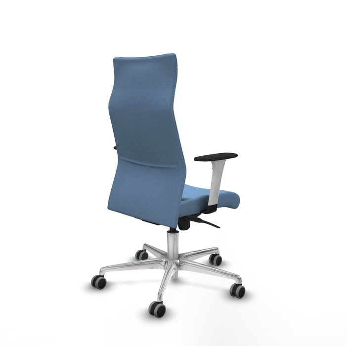 PIQUERAS Y CRESPO Sillón Albacete con Mecanismo Sincro, Tela Azul Cielo y Base de Aluminio PIQUERAS Y CRESPO Sillón Albacete con Mecanismo Sincro, Tela Azul Cielo y Base de Aluminio