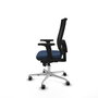 PIQUERAS Y CRESPO Silla de oficina Horna con mecanismo Sincro, Azul marino y Negro