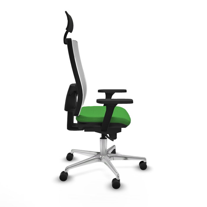 PIQUERAS Y CRESPO Silla de oficina Horna con mecanismo Sincro, Verde y Blanco PIQUERAS Y CRESPO Silla de oficina Horna con mecanismo Sincro, Verde y Blanco