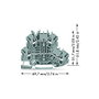 WAGO 2002-2201 Clema de paso doble piso gris