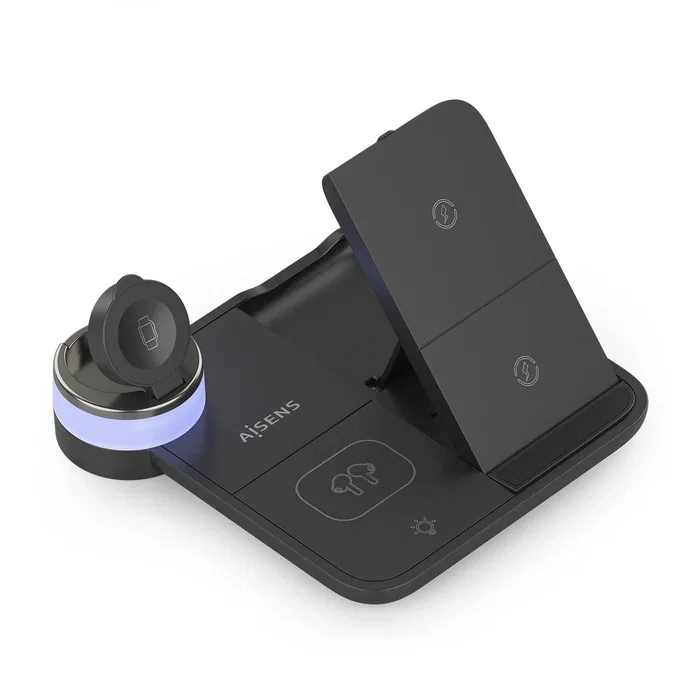 Aisens Cargador Inalámbrico 4 en 1 15W USB-C Negro ASCH-15W4WC062-BK Aisens Cargador Inalámbrico 4 en 1 15W USB-C Negro ASCH-15W4WC062-BK