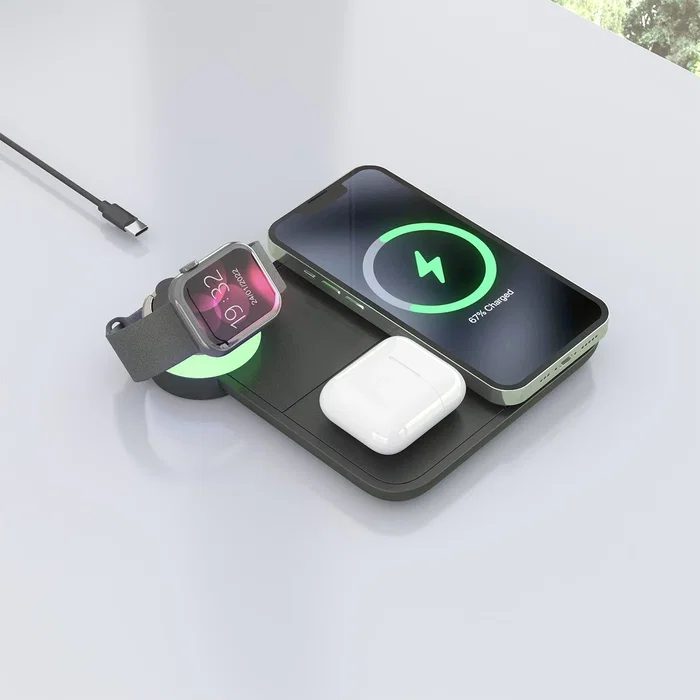 Aisens Cargador Inalámbrico 4 en 1 15W USB-C Negro ASCH-15W4WC062-BK Aisens Cargador Inalámbrico 4 en 1 15W USB-C Negro ASCH-15W4WC062-BK