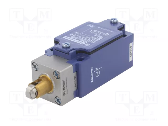 TELEMECANIQUE SENSORS Interruptor de fin de carrera con roldana metálica Ø12mm NO + NC