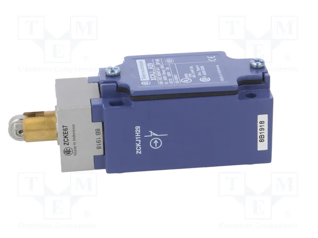TELEMECANIQUE SENSORS Interruptor de fin de carrera con roldana metálica Ø12mm NO + NC
