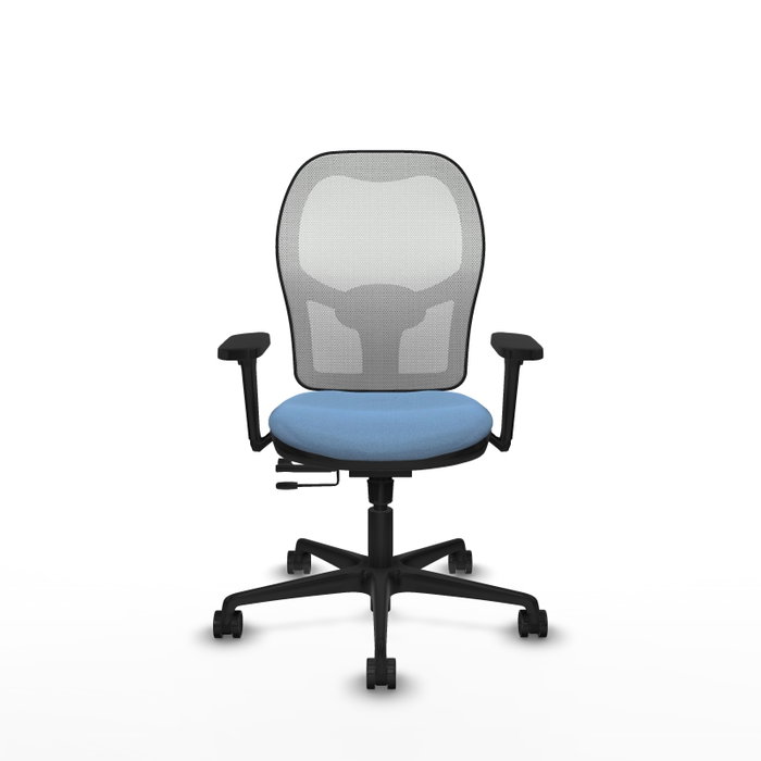 PIQUERAS Y CRESPO Silla de oficina Jorquera con mecanismo Sincro/Traslack, Azul cielo y Blanco PIQUERAS Y CRESPO Silla de oficina Jorquera con mecanismo Sincro/Traslack, Azul cielo y Blanco