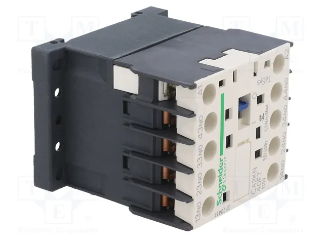 SCHNEIDER ELECTRIC Contactor TeSys D CA2KN40F7 4-polar 10A 110VAC
