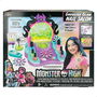 Monster High Estudio de Uñas Glam Ghoulish con Accesorios, Esmaltes de Cambio de Color, Pegatinas y Purpurina