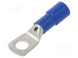 BM GROUP Terminal de anillo tubular aislado M8, 16mm2, azul