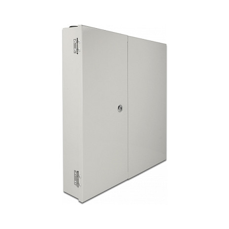 DeLOCK Caja de distribución de pared de fibra óptica con doble puerta gris DeLOCK Caja de distribución de pared de fibra óptica con doble puerta gris