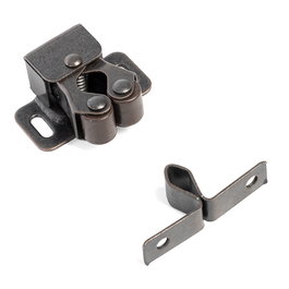 HERRAJES ALK Golpete Duplo Doble Rodillo Goma Mocca para Muebles