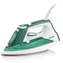 Severin Plancha de Vapor BA3261 Suela Acero Antigoteo Vapor Continuo 85g/min 2400W Verde