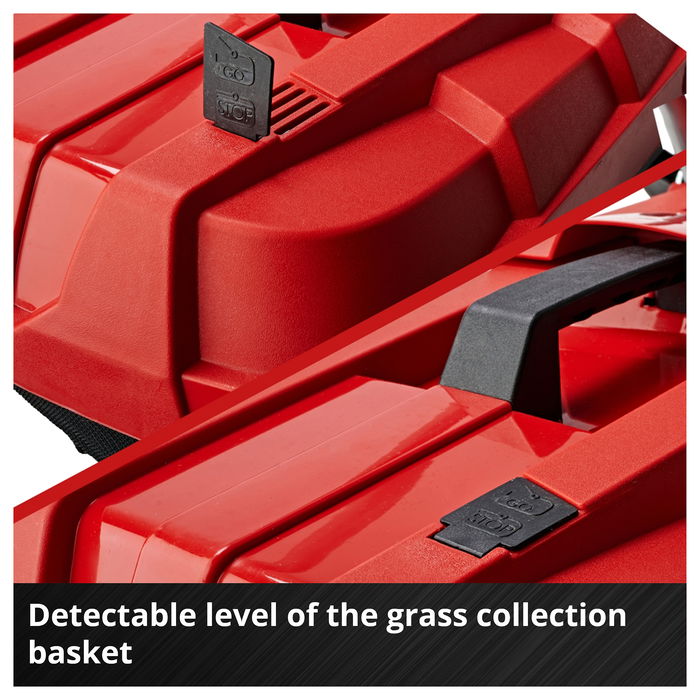 Einhell GE-CM 18/33 Li Cortacésped de Batería 18V, Ancho de Corte 33 cm para hasta 200 m², con Batería de 4.0 Ah (Ión-Litio), Color Negro/Rojo Einhell GE-CM 18/33 Li Cortacésped de Batería 18V, Ancho de Corte 33 cm para hasta 200 m², con Batería de 4.0 Ah (Ión-Litio), Color Negro/Rojo
