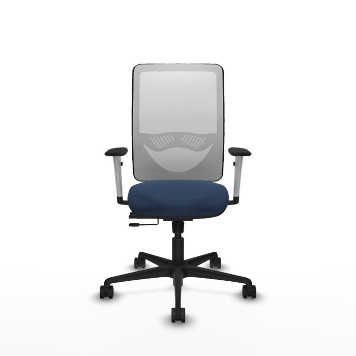 PIQUERAS Y CRESPO Silla de oficina Zulema con mecanismo Sincro/Traslack, Azul marino y Blanco PIQUERAS Y CRESPO Silla de oficina Zulema con mecanismo Sincro/Traslack, Azul marino y Blanco