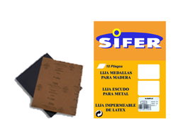 SIFER Set de 10 Lijas de Agua Grano 280 (230x280 mm)